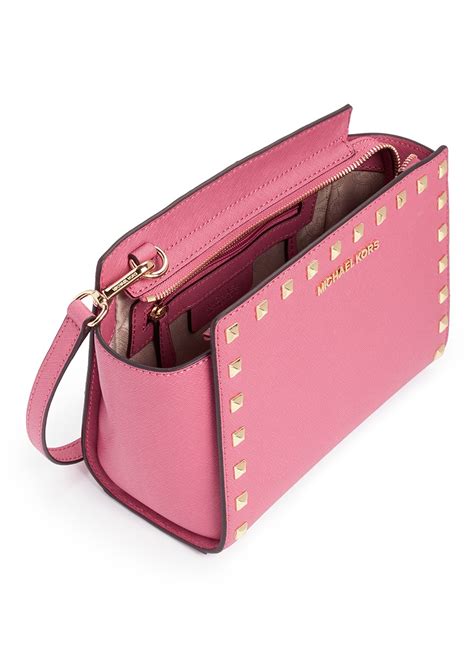 light pink selma michael kors bag|Michael Kors selma studded.